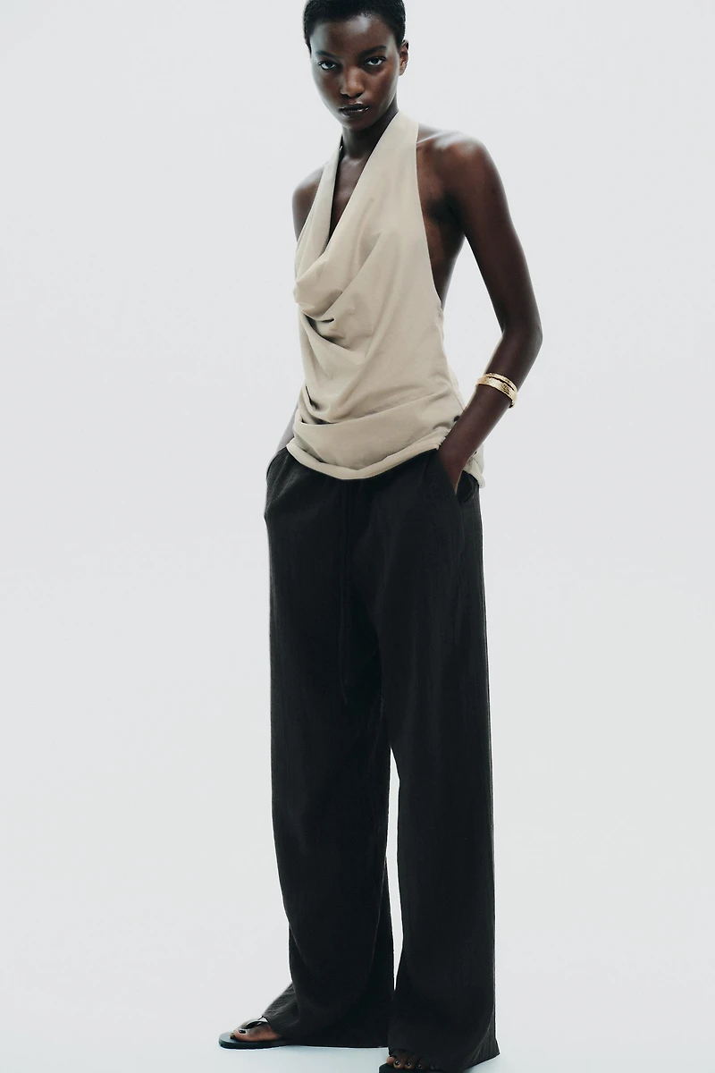 TEXTURED WEAVE PANTS