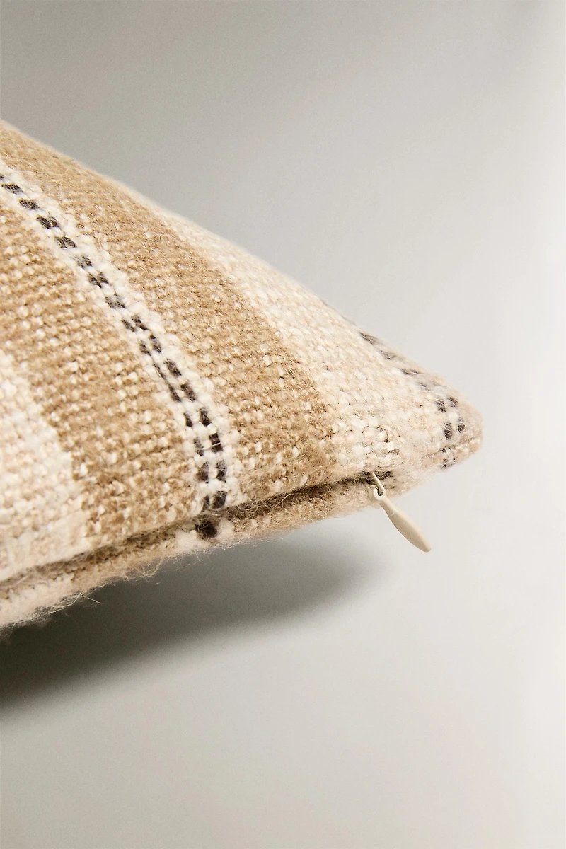 STRIPED THROW PILLOW COVER