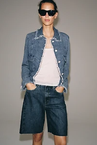 ZW COLLECTION RELAXED FIT MID-RISE DENIM SHORTS