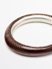 Bracelet émaillé texturé