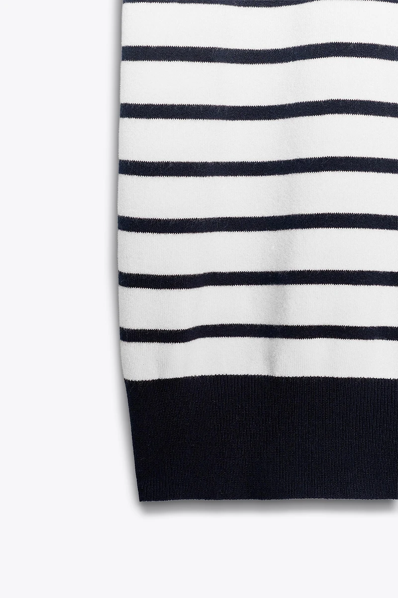 SHORT SLEEVE BASIC KNIT TOP