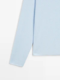 Pull en maille à col bateau