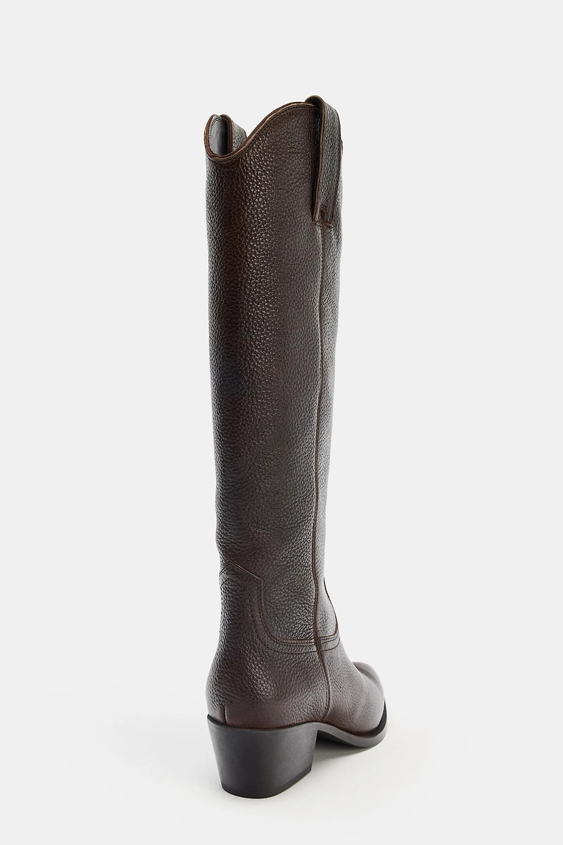 LEATHER HIGH BOOTS