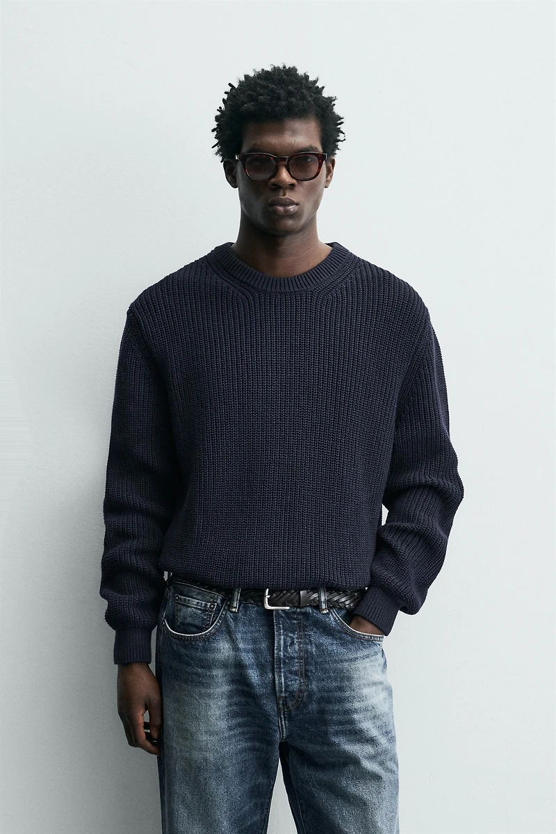 REGULAR FIT COTTON JUMPER