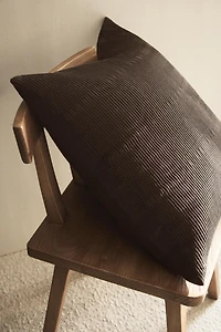 GATHERED QUILT THROW PILLOW COVER