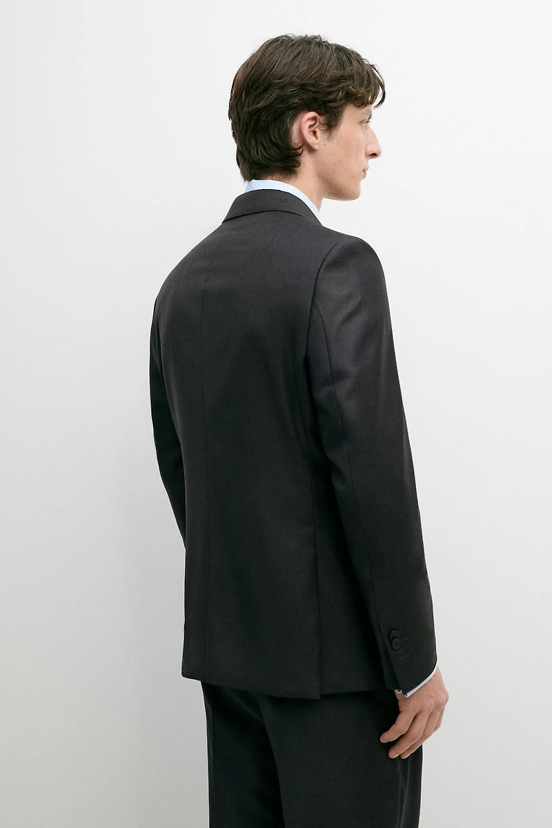 100% cool wool suit blazer