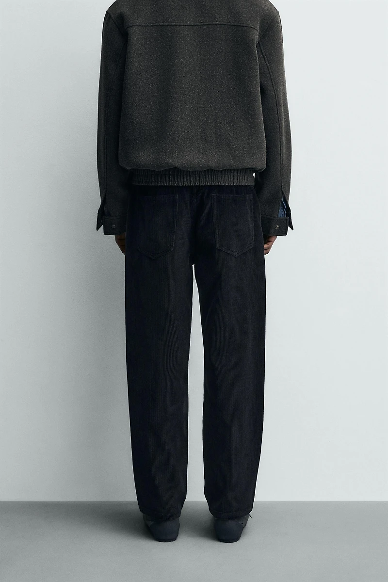 STRAIGHT FIT CORDUROY PANTS