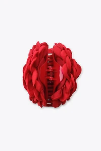 FLOWER FABRIC HAIR CLIP
