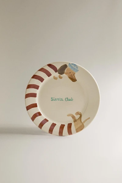 KIDS' CERAMIC DOG PLATE