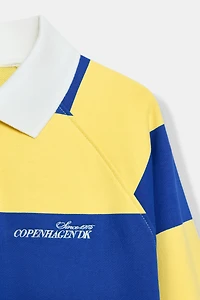STRIPED EMBROIDERED POLO SHIRT