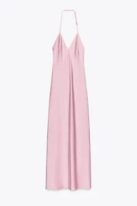 SATIN MIDI DRESS
