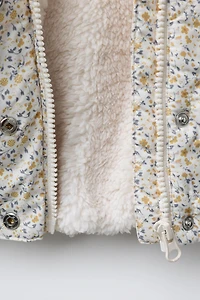 VESTE EN NYLON IMPRIMÉ FLEURS