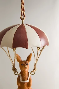 DOG WITH A PARACHUTE CHRISTMAS TREE ORNAMENT