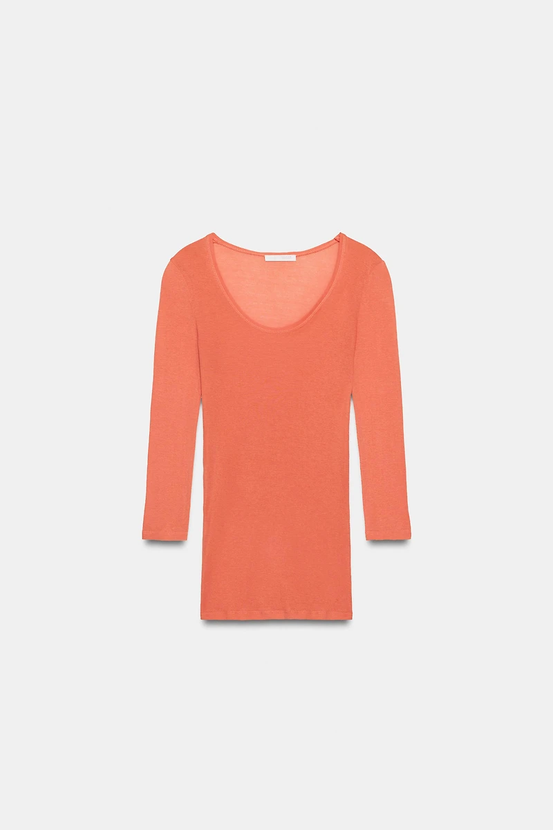 SUPIMA® THREE-QUARTER SLEEVE T-SHIRT