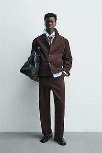 TEXTURED TWILL OVERSHIRT