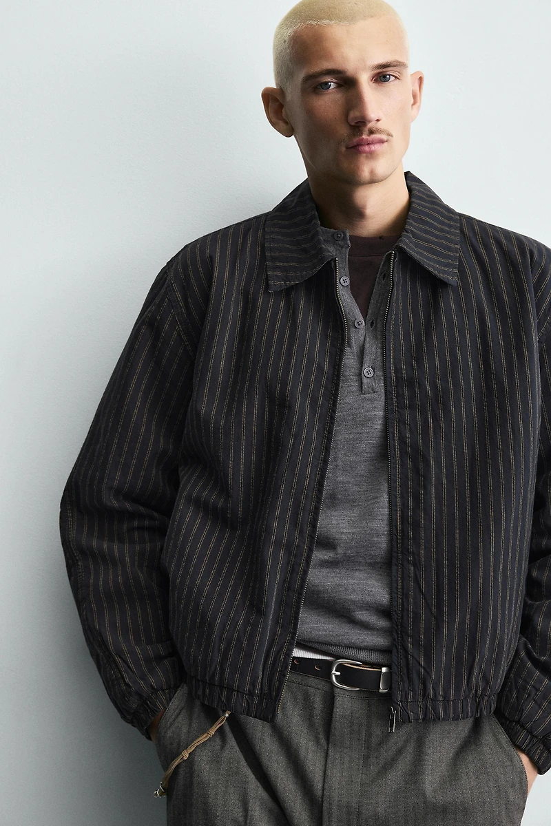 BLOUSON STRUCTURÉ À RAYURES