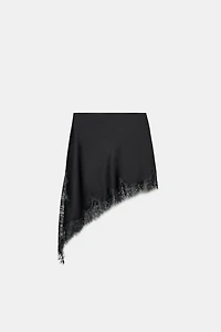 ZW COLLECTION SATIN EFFECT LACE SKIRT