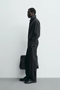 100% WOOL STRAIGHT FIT PANTS