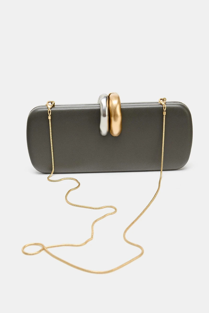 RIGID CLUTCH WITH METAL DETAIL