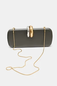 RIGID CLUTCH WITH METAL DETAIL