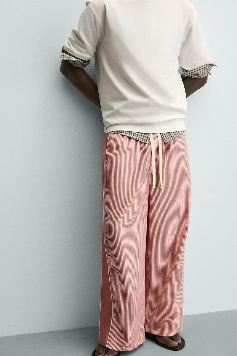 CONTRAST STRIPE BAND PANTS
