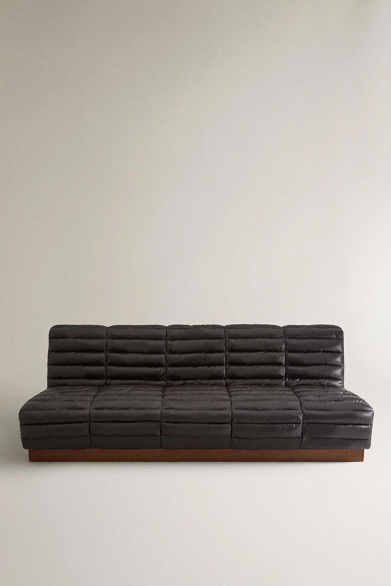 QUILTED LEATHER COUCH
