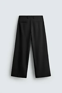 PLEATED WIDE FIT PANTS