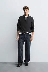 WOOL-CASHMERE KNIT POLO SHIRT
