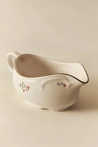FLORAL PORCELAIN GRAVY BOAT