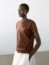 Flowing short sleeve T-shirt