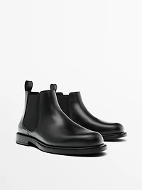 Bottines nappa élastiques