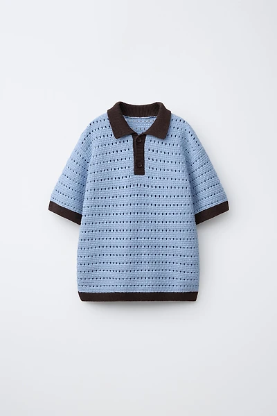 POLO EN MAILLE CROCHET