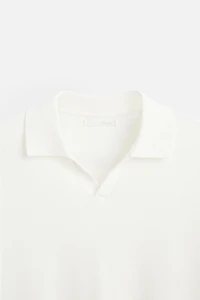 TEXTURED KNIT POLO