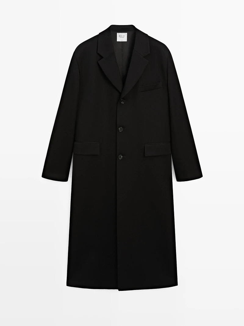 Long 100% wool coat - LIMITED