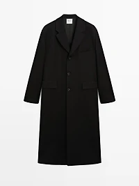 Long 100% wool coat - LIMITED