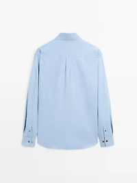 Soft regular fit melange shirt