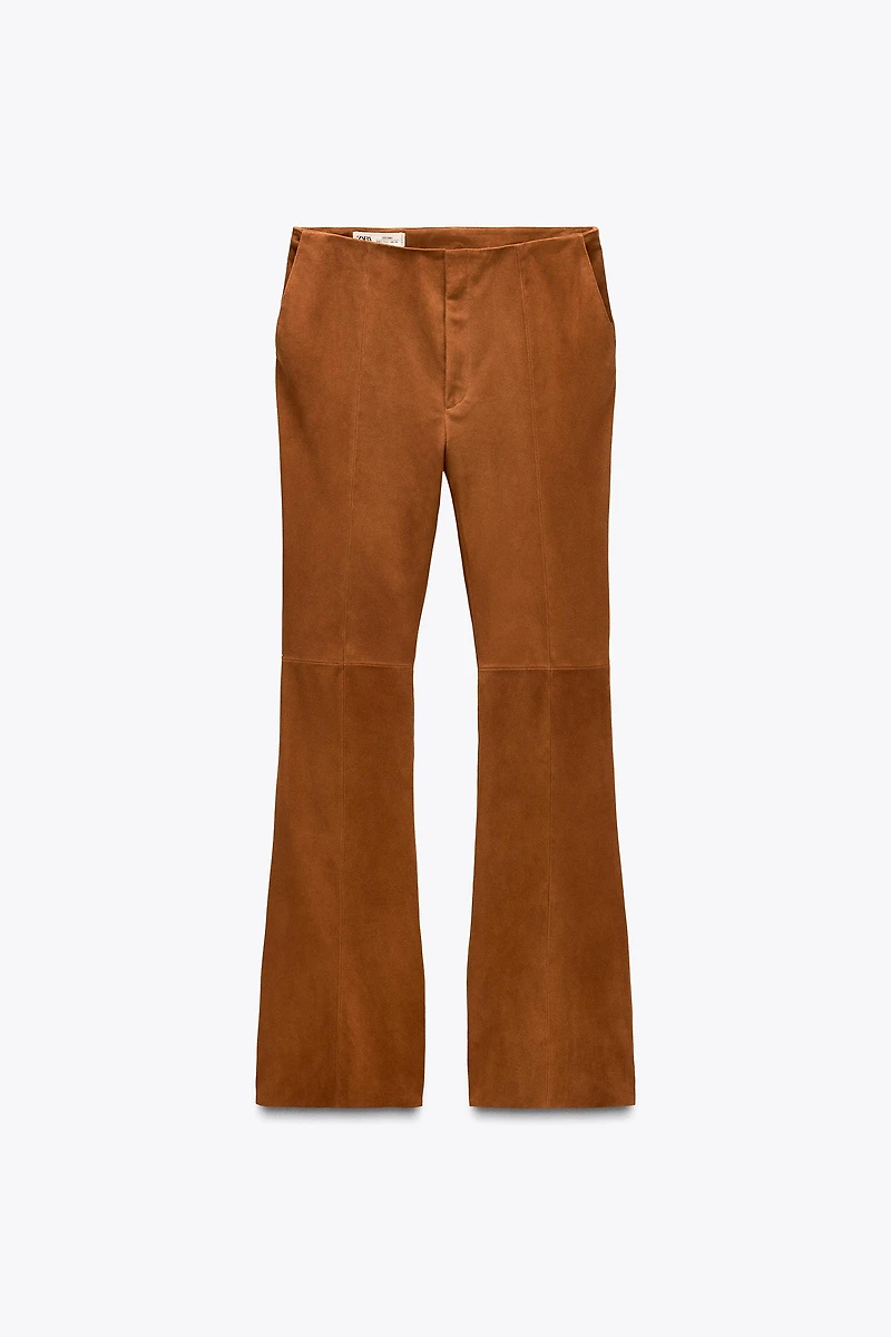 LIMITED EDITION SUEDE FLARE PANTS