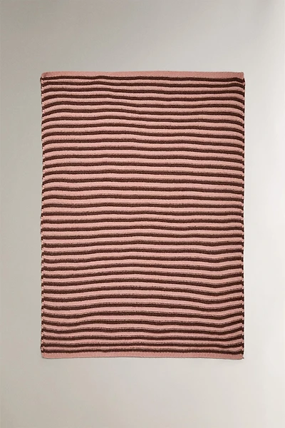 PLAID ENFANT CHENILLE RAYURES