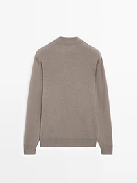 Knit wool and cashmere blend sweater