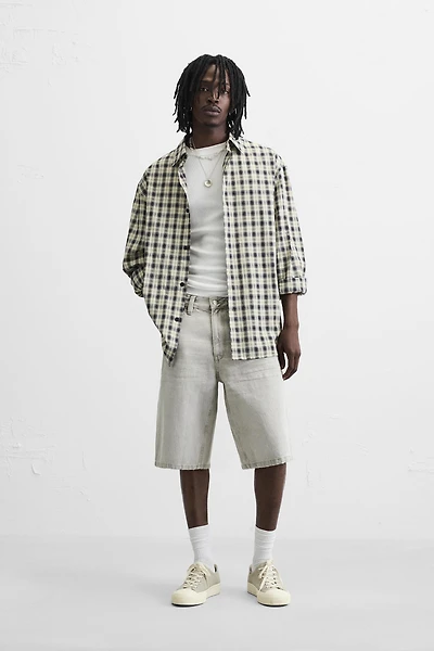 BAGGY FIT DENIM BERMUDA SHORTS