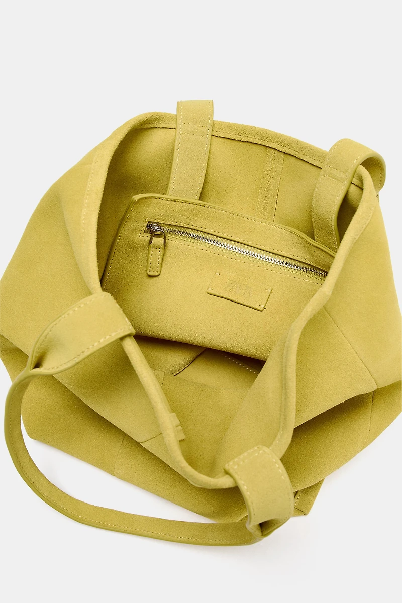 SUEDE SHOPPER BAG