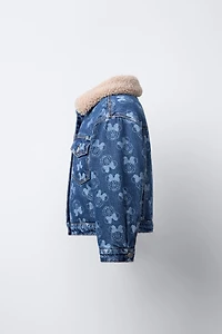 MINNIE MOUSE © DISNEY FLEECE TRIM DENIM JACKET