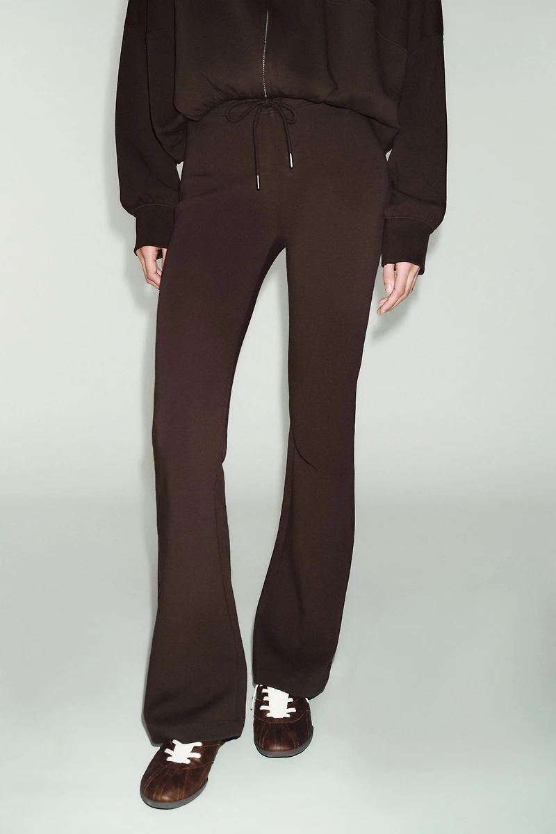 INTERLOCK FLARE PANTS