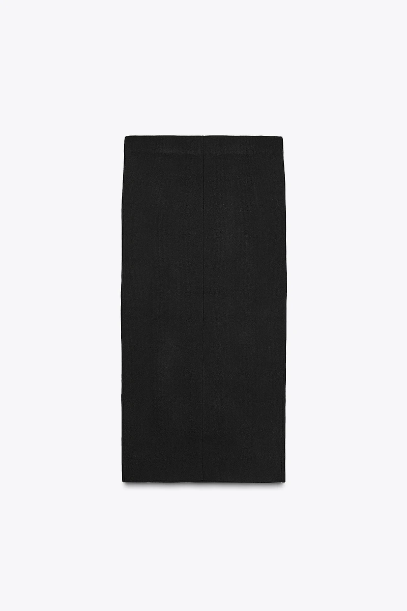 KNIT MIDI SKIRT