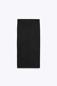 KNIT MIDI SKIRT