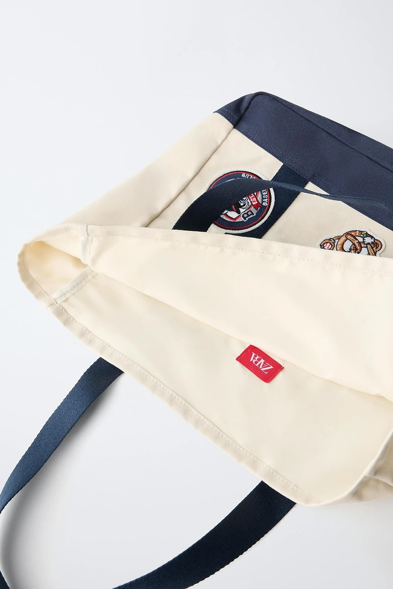 PATCHED SHOPPER BAG