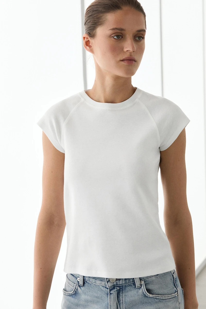 100% Cotton Short Sleeve Raglan T-Shirt