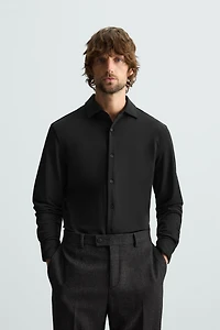 TEXTURED STRETCH SHIRT