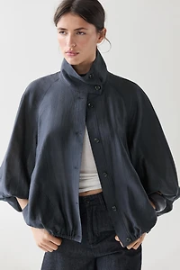Veste bomber fluide détail bouffant