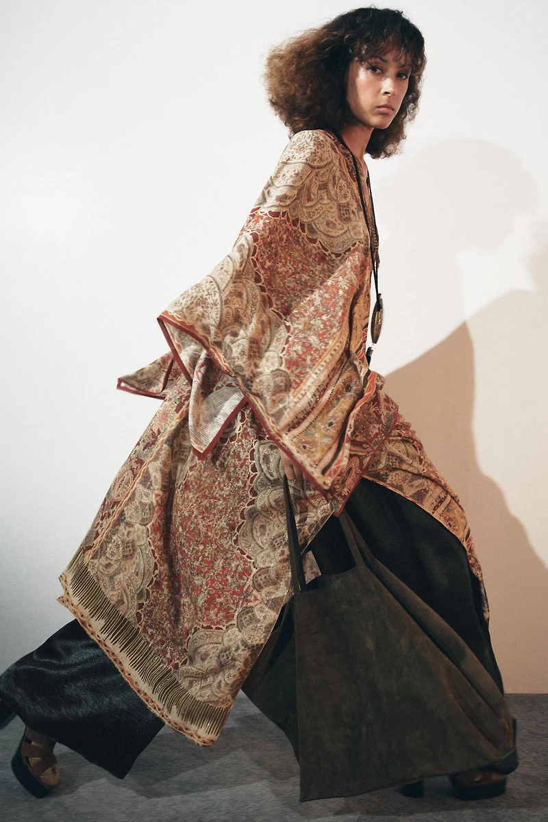 ZW COLLECTION PAISLEY CAFTAN DRESS